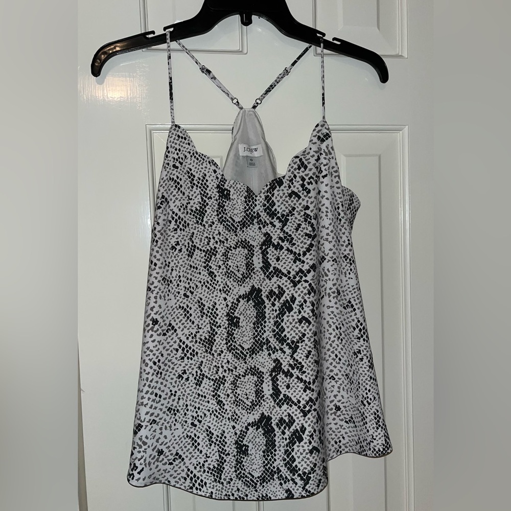 NWT J Crew Snakeskin Tank Top